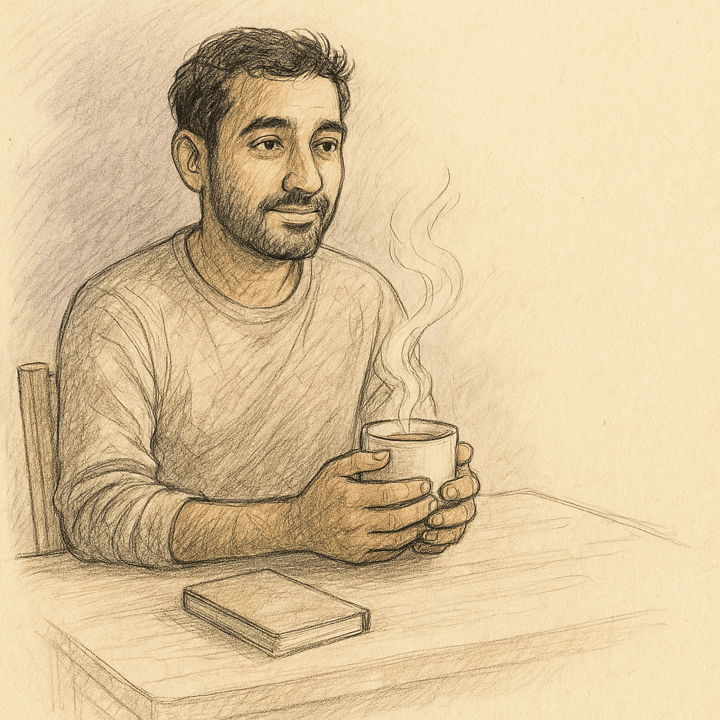 A cup of tea on a quiet table — an open invitation to slow conversation